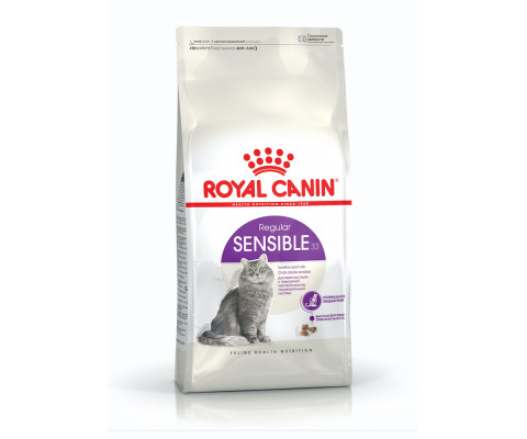 Сухий корм для вибагливих котів з чутливим травленням Royal Canin Sensible 33, 400 г (домашня птиця)