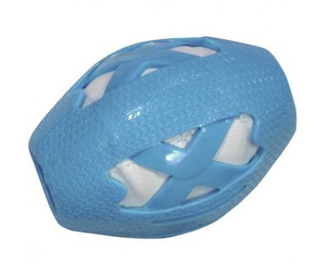 Іграшка для собак м'яч регбі гумовий 14 см Croci CATCHER блакитний C6198300