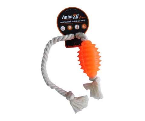 Іграшка AnimAll Fun граната з канатом, помаранчева, 8 см 113 013