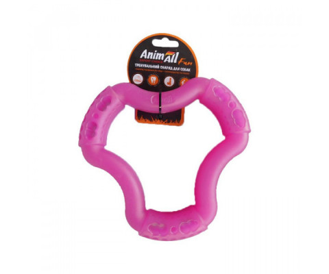 AnimAll Fun - Іграшка кільце 6 сторін для собак 15 см фіолетовий 111358