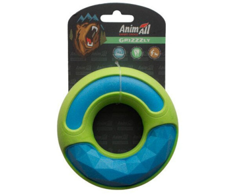 Іграшка AnimAll GrizZzly подвійне кільце 12х12х3.5 см Blue/green 149163