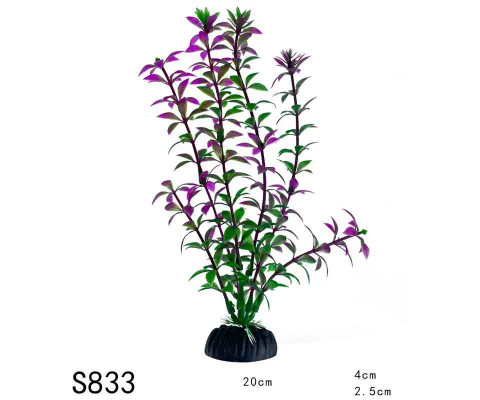 Декорація для акваріума рослина S833 20*4*2,5 см (пластик)