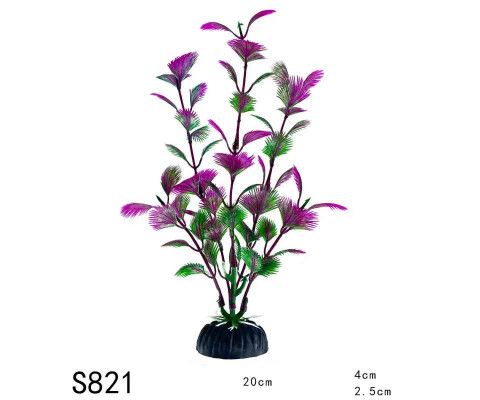 Декорація для акваріума рослина S821 20*4*2,5 см (пластик)