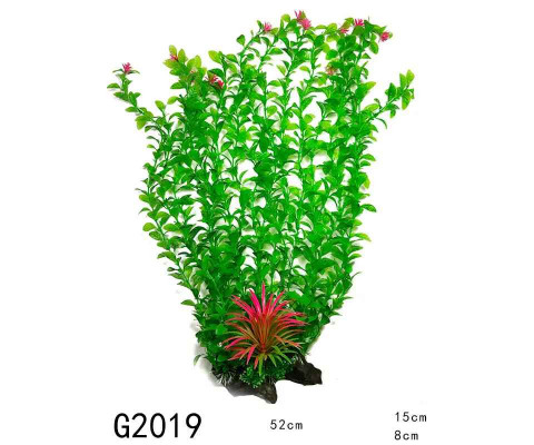 Декорація для акваріума рослина G2019 52*15*8 см (пластик)