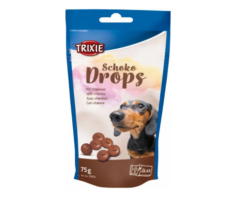 Вітаміни для собак TRIXIE DROPS з шоколадом