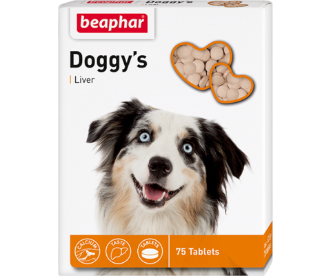 Вітаміни для цуценят Beaphar Doggy's Liver 75 таблеток