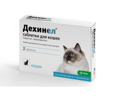 Dehinel табл. від гельмінтів для котів, 1табл- 2.1--4кг
