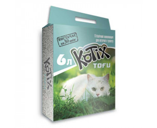 Kotix Tofu Classic - соєвий наповнювач Котікс Тофу Класичний для котячого туалету 6 л