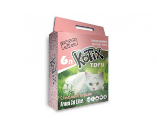 Kotix Tofu Соєвий наповнювач для котячого туалету, з ароматом персика 6 л
