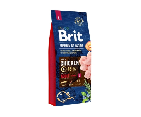 Сухий корм для собак Brit Premium Adult L 15 кг