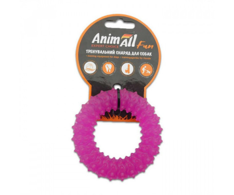AnimAll Fun - Іграшка кільце з шипами для собак 9 см фіолетове 111 649
