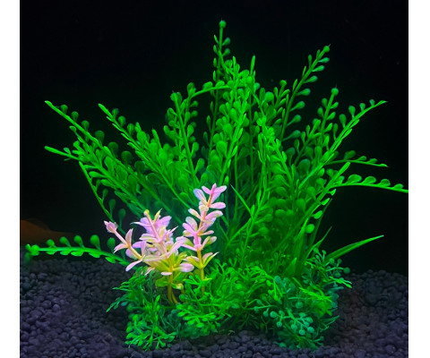 Декорація для акваріума рослина Р514 14 см (пластик)